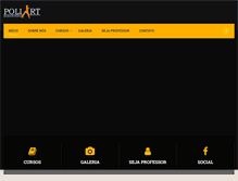 Tablet Screenshot of escolapoliart.com.br